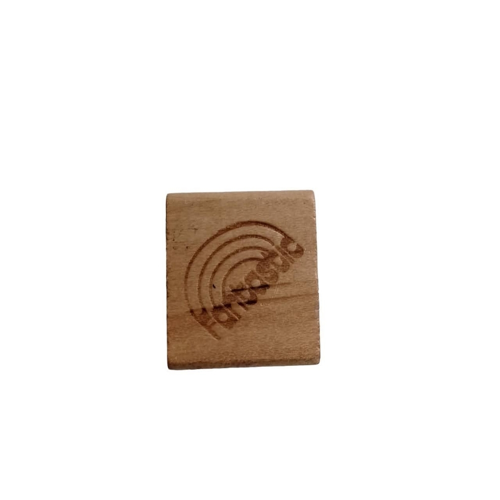 🔥4/$20 "Fantastic" School Teacher  Wood/Rubber Stamp Vintage Mounted *INK STAIN